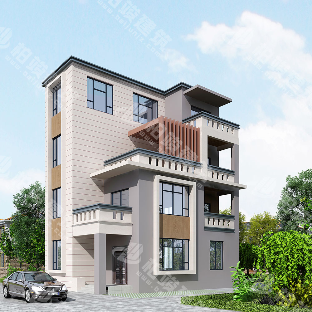 農(nóng)村四層新中式別墅設(shè)計圖，中式極簡，別具一格，布局多功能，居住舒適