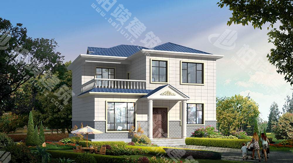 農(nóng)村二層樓房設(shè)計(jì)，戶型規(guī)劃緊湊合理，輕復(fù)古簡(jiǎn)歐風(fēng)，美觀又實(shí)惠