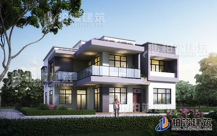 兩層現(xiàn)代別墅，村里蓋一棟，父母都為你自豪！