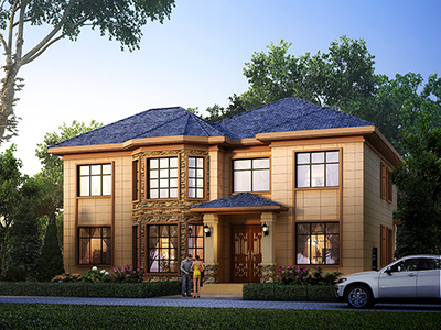 農(nóng)村二層別墅圖，給您一個暖心的家