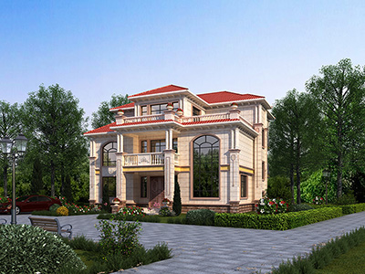 自建房設計圖，三層歐式小別墅，豪華大氣，看過的都說好！