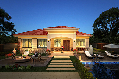 農(nóng)村一層平房設計圖，簡單實用，造價便宜！