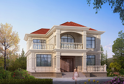 農(nóng)村二層自建別墅，自帶大露臺，人見人愛。