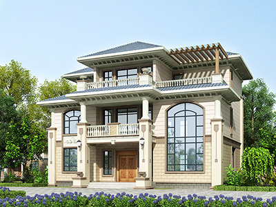 農(nóng)村三層別墅設(shè)計圖，逆天別墅，一個大家族都住的下！