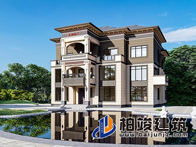 別墅三層蓋房設(shè)計圖紙及效果圖，更加獨特的別墅。