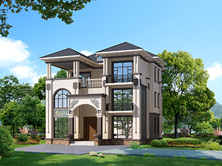 農(nóng)村三層房屋設(shè)計(jì)圖，占地面積155平方米。