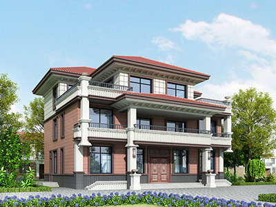 雙拼大別墅，兄弟兩個(gè)家庭的房屋。