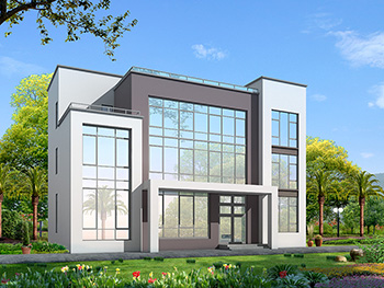 19X12米自建鄉(xiāng)村三層別墅圖，超大露臺(tái)非常給力