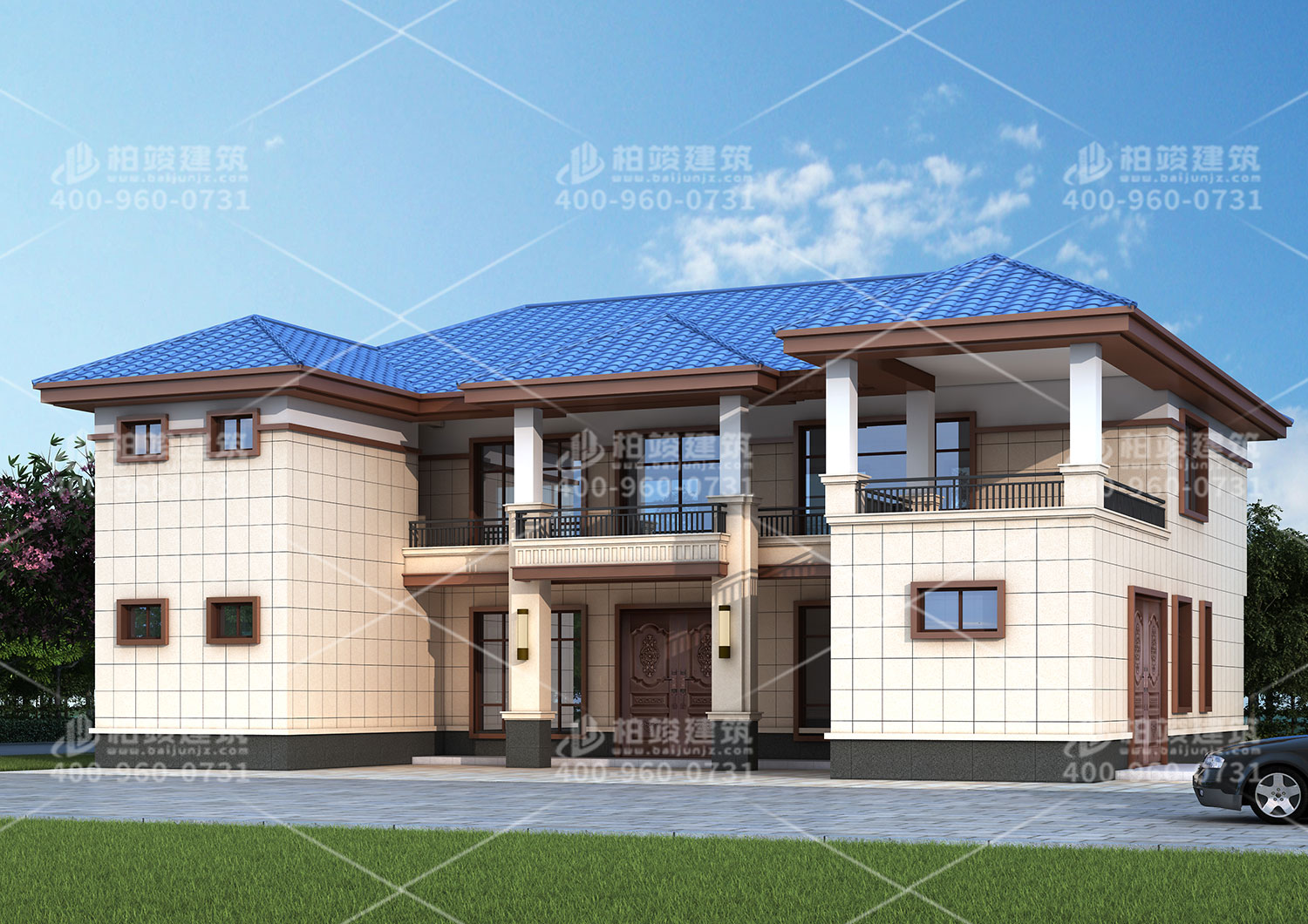 廣西李總定制二層中式別墅，別墅堆里的霸王！