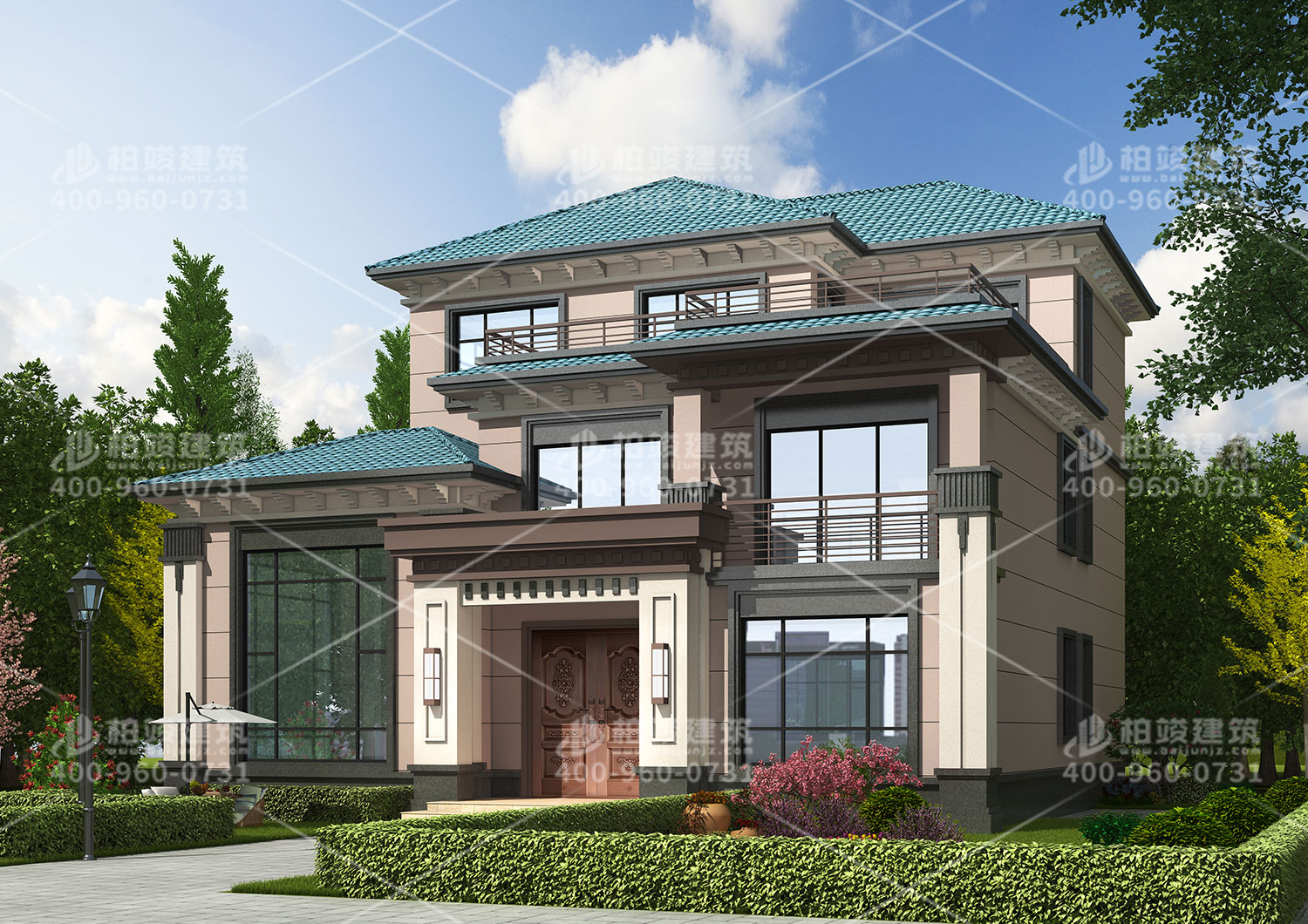 復式客廳別墅設計圖，漂亮大氣。