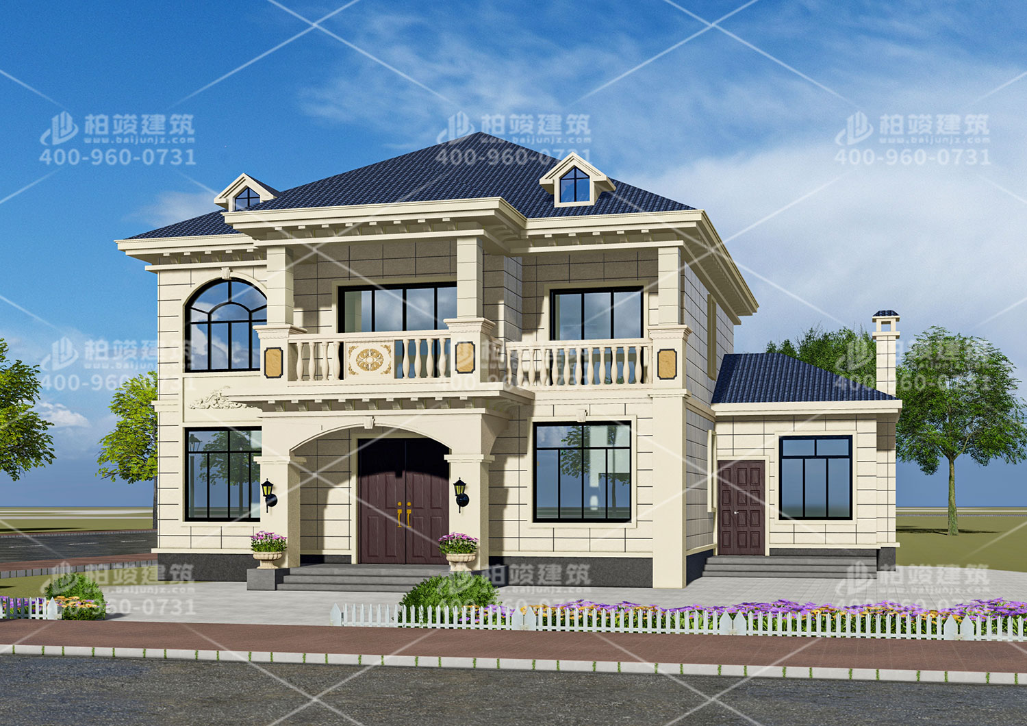 百搭型別墅設計圖及效果圖。