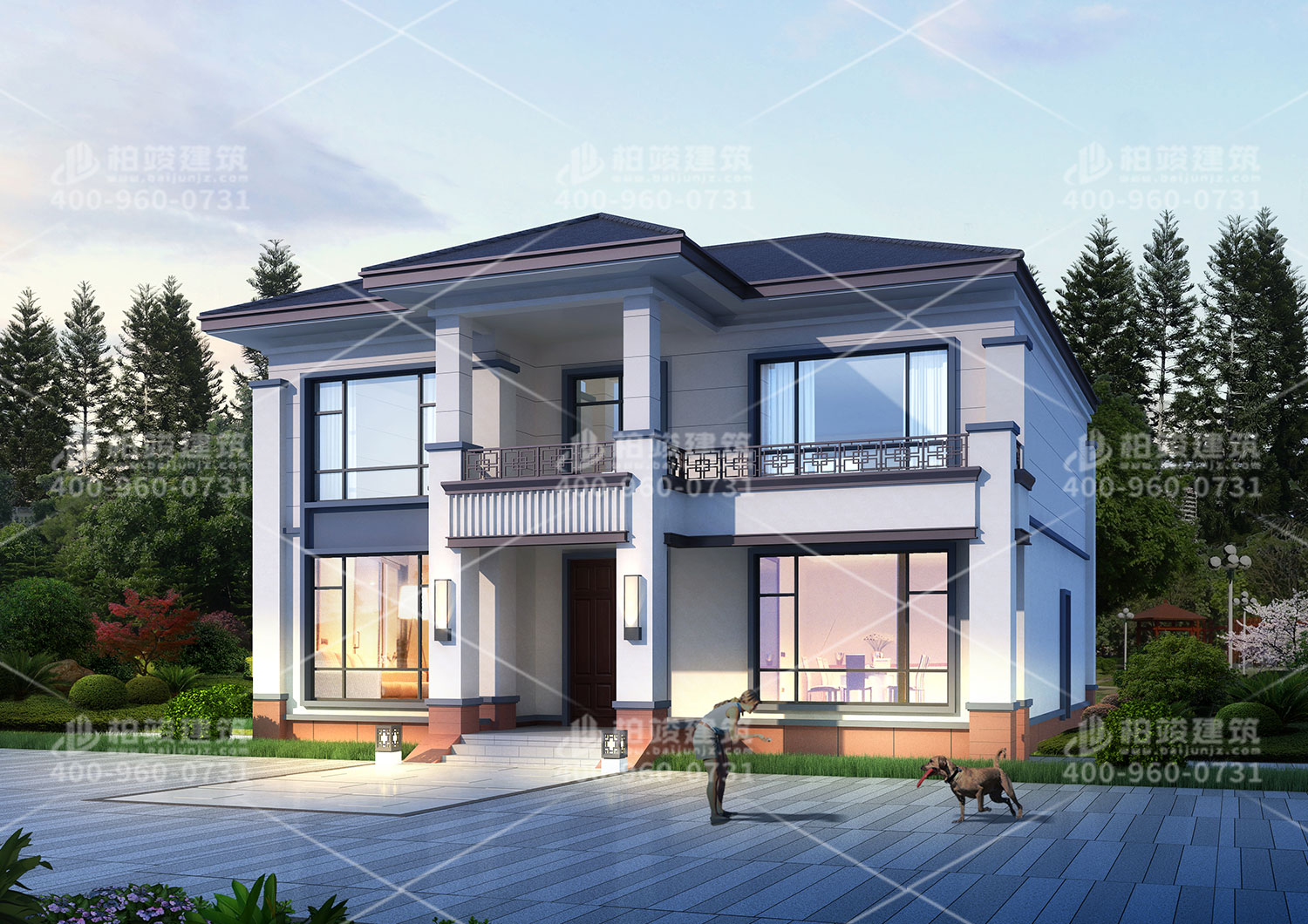 空間十足的別墅設(shè)計(jì)效果圖。