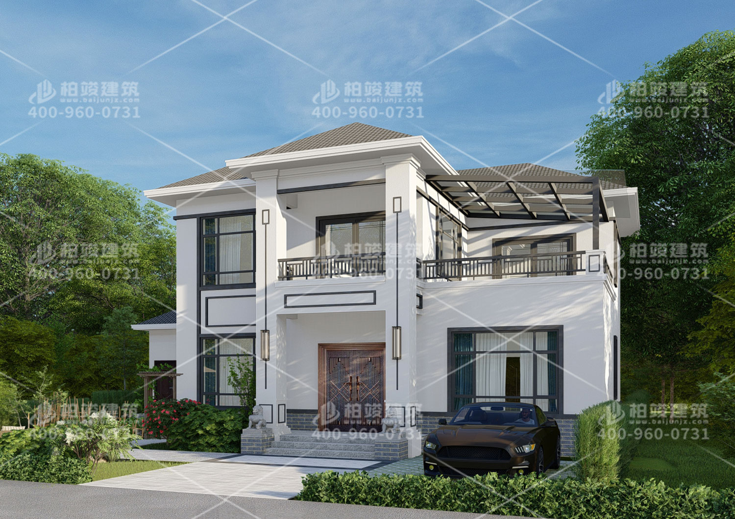 新農(nóng)村別墅設(shè)計(jì)圖一層，歐式風(fēng)格。