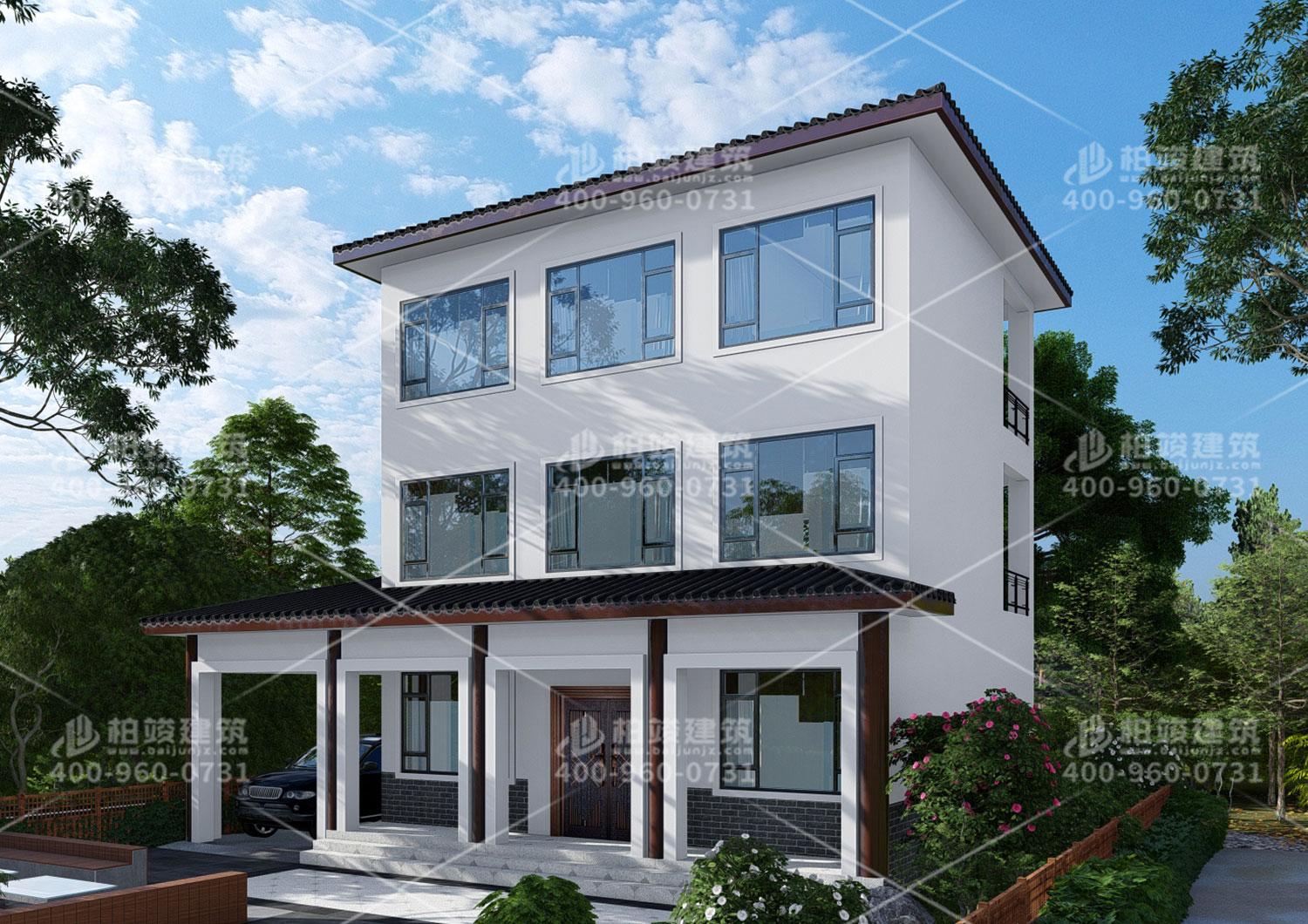 農(nóng)村二層小別墅設(shè)計(jì)圖，實(shí)用就選二層別墅。