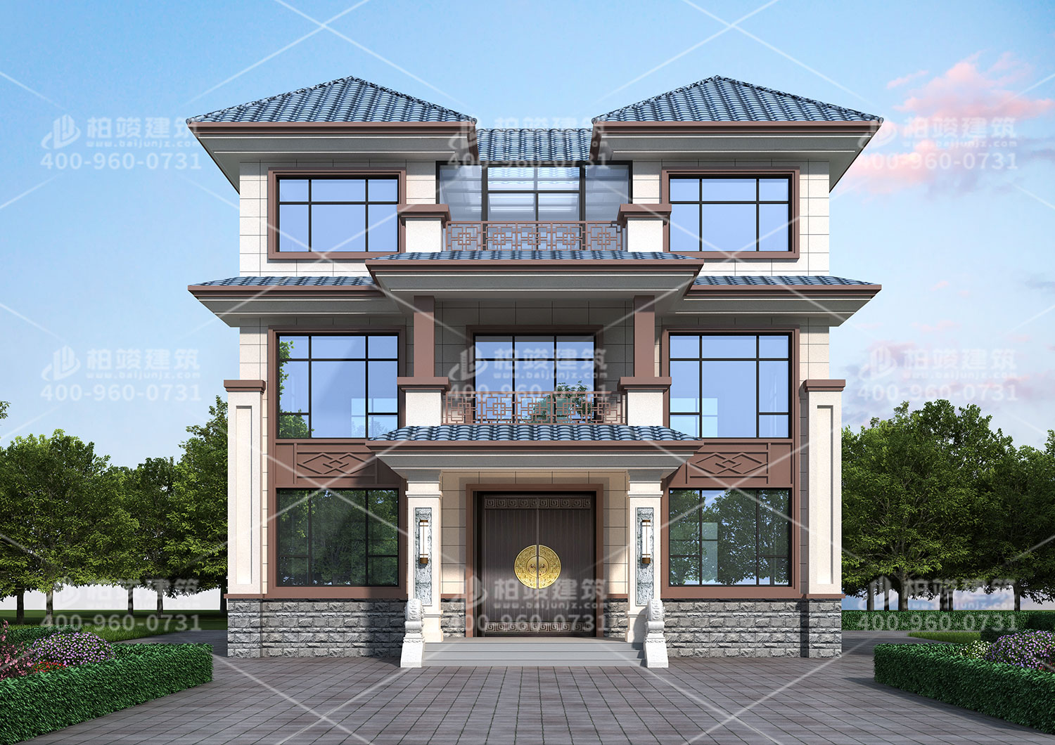 農(nóng)村獨棟別墅效果圖，合您心意的別墅設(shè)計。