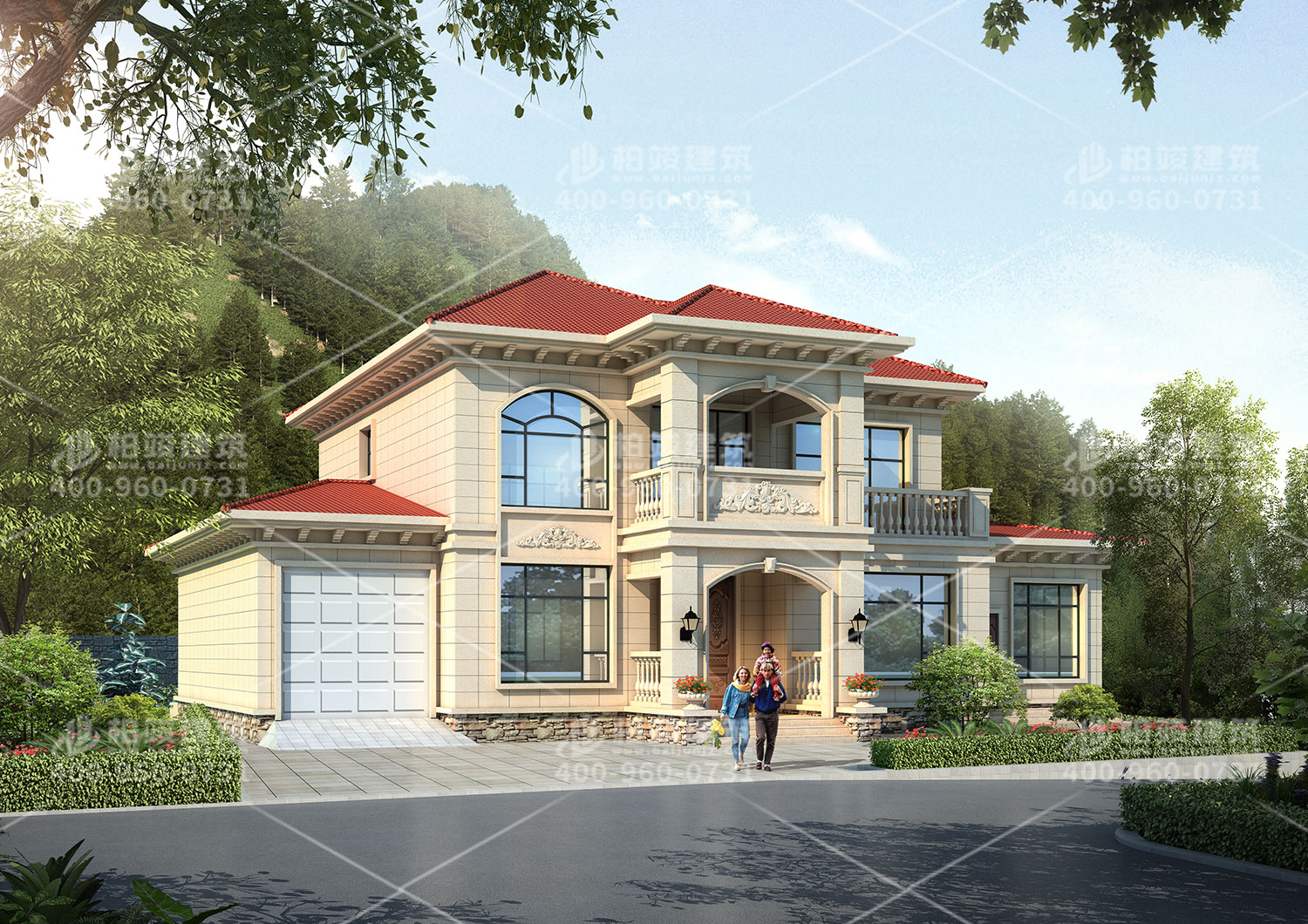 二層坡屋頂度假別墅設(shè)計(jì)，放假休閑的好居所。