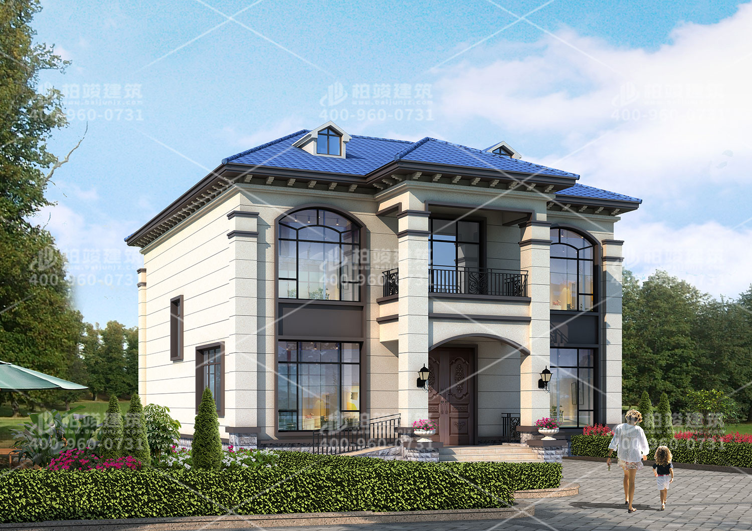 農(nóng)村二層中式風(fēng)格設(shè)計(jì)，帶老虎窗空間通透。