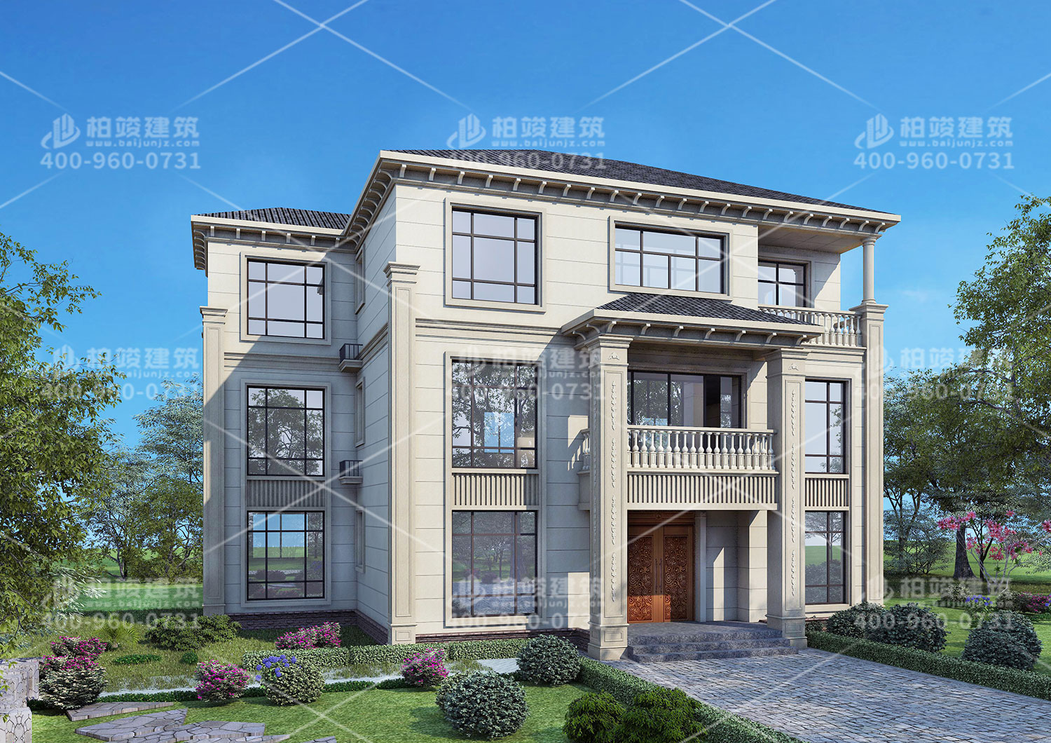 三層別墅設(shè)計(jì)，帶書房給小孩一個(gè)安靜的學(xué)習(xí)環(huán)境。