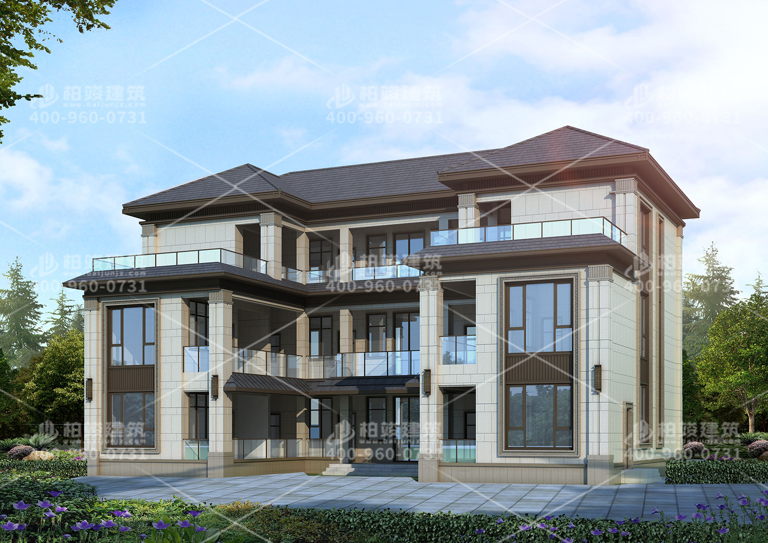 鄉(xiāng)村雙拼別墅設(shè)計(jì)，全村的心動(dòng)選擇。