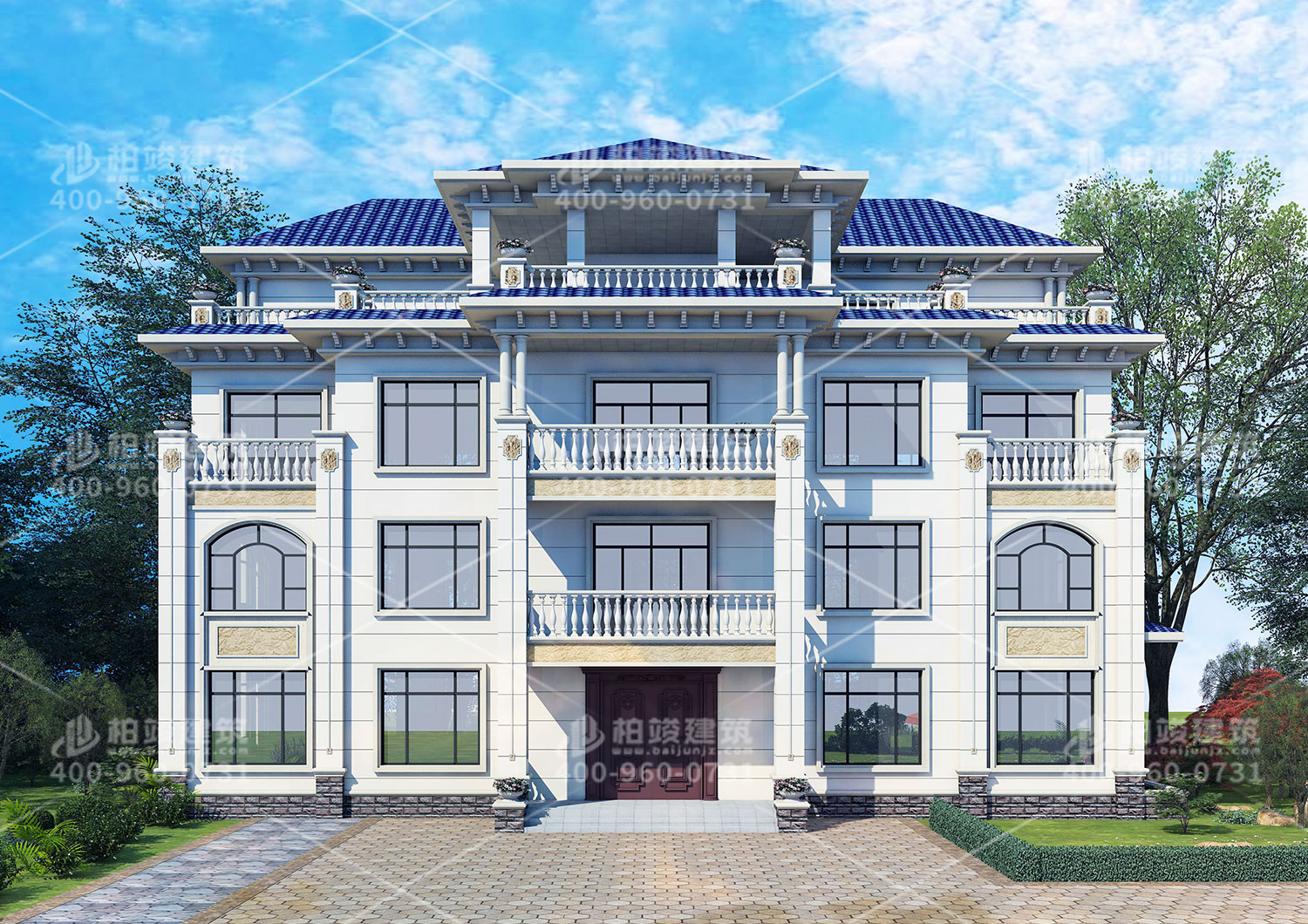 四層超級(jí)豪華別墅，建筑好全村羨慕。