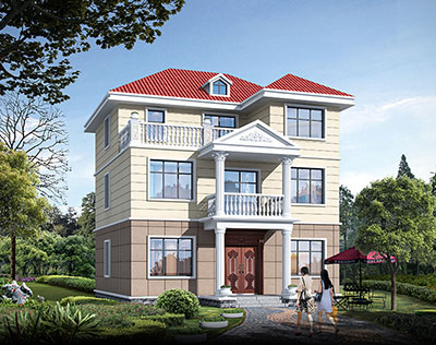 三層自建房設(shè)計圖，帶老虎窗