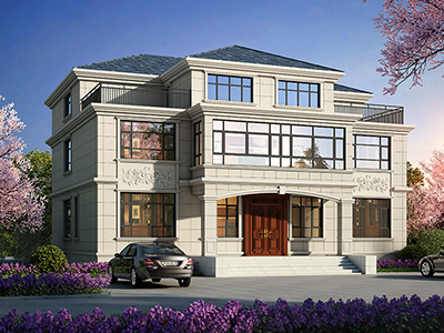 農(nóng)村三層別墅設(shè)計圖，占地260平米。