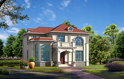 二層框架結(jié)構(gòu)別墅，帶閣樓