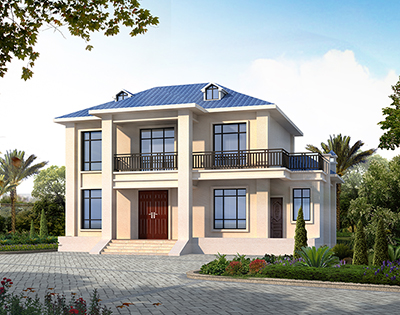 鄉(xiāng)村小別墅設(shè)計，帶老虎窗。