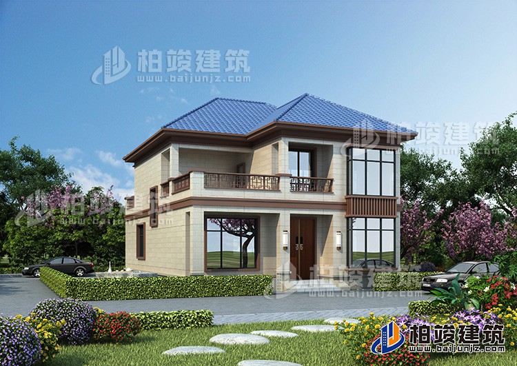 二層中式小別墅，帶露臺