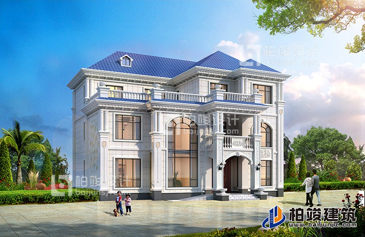 三層框架結(jié)構(gòu)別墅設(shè)計圖，帶棋牌室。