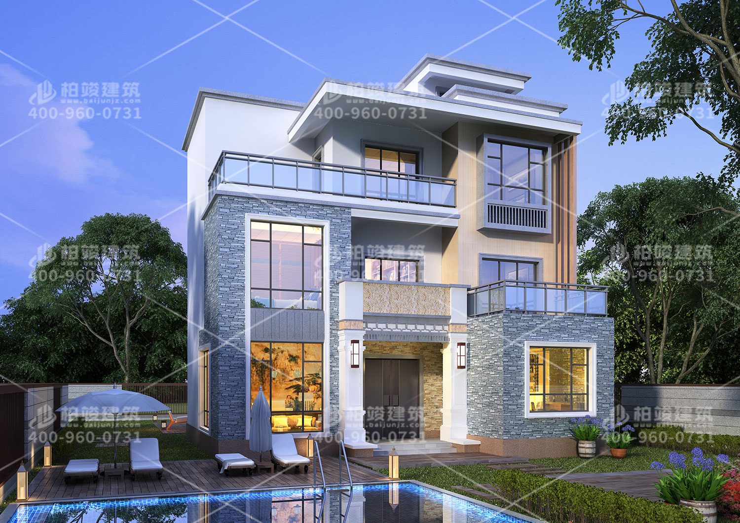 云南張總現(xiàn)代風(fēng)格別墅定制設(shè)計(jì)。