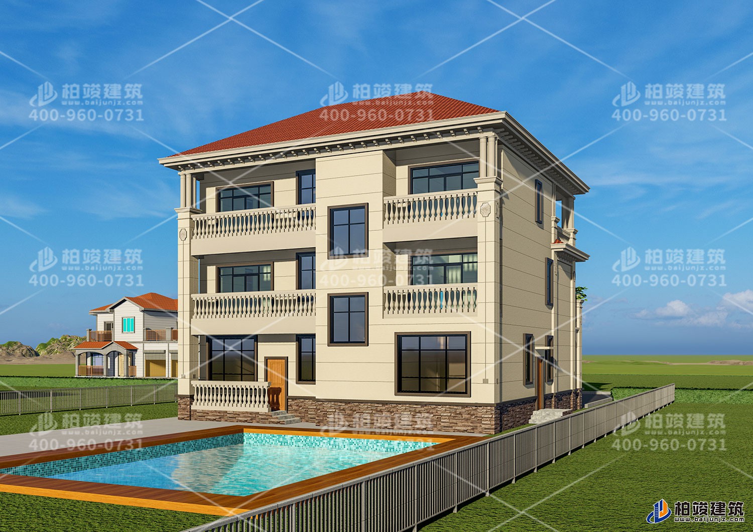 新華陳總定制三層歐式風(fēng)格大別墅！