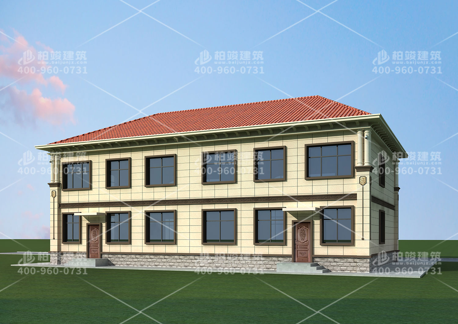 安徽韓總定制雙拼兄弟別墅設計