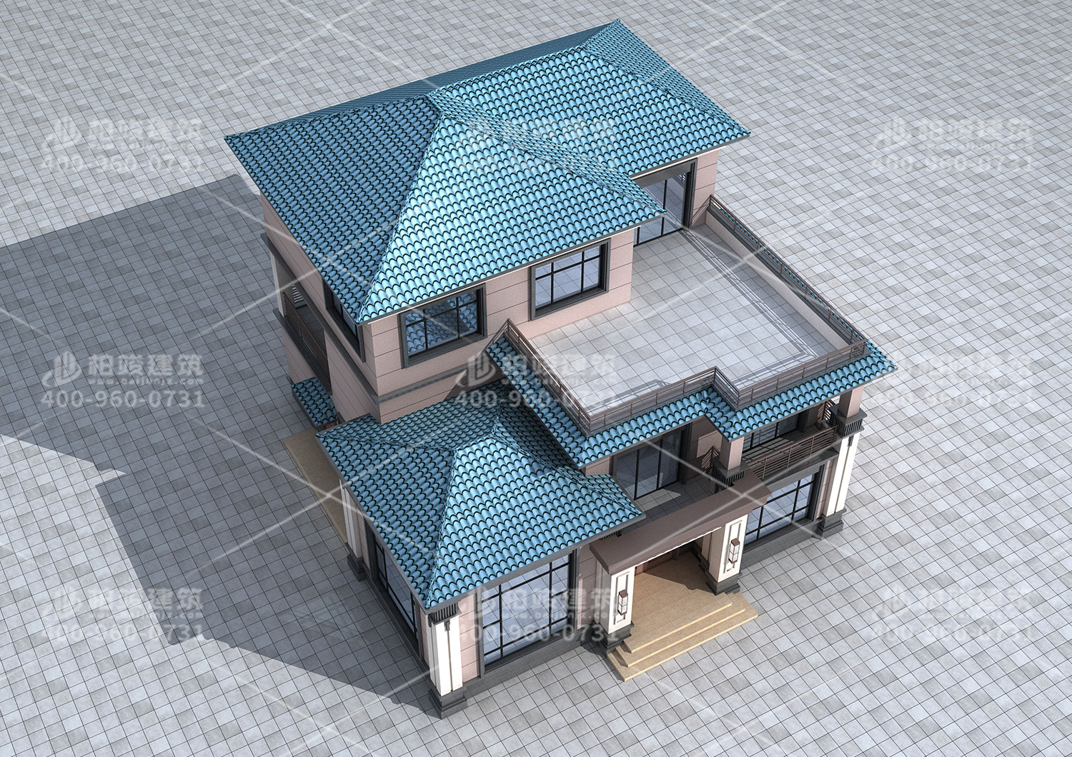 衡陽(yáng)朱總定制三層帶露臺(tái)別墅設(shè)計(jì)