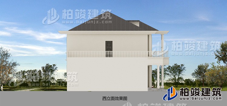 西立面效果圖