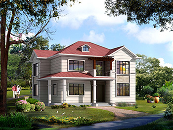 2019新款農(nóng)村15萬(wàn)元二層小樓圖，占地118平米左右