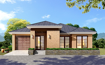 一層鄉(xiāng)村別墅設(shè)計(jì)戶(hù)型圖，占地200平左右，外觀(guān)很時(shí)尚