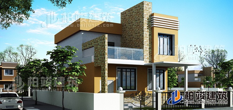 二層別墅設(shè)計圖簡歐風格自建房圖紙全套BZ212-新中式風格