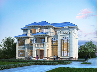 三層別墅設(shè)計(jì)圖紙及效果圖大全 復(fù)式歐式別墅房子BZ3563-簡(jiǎn)歐風(fēng)格