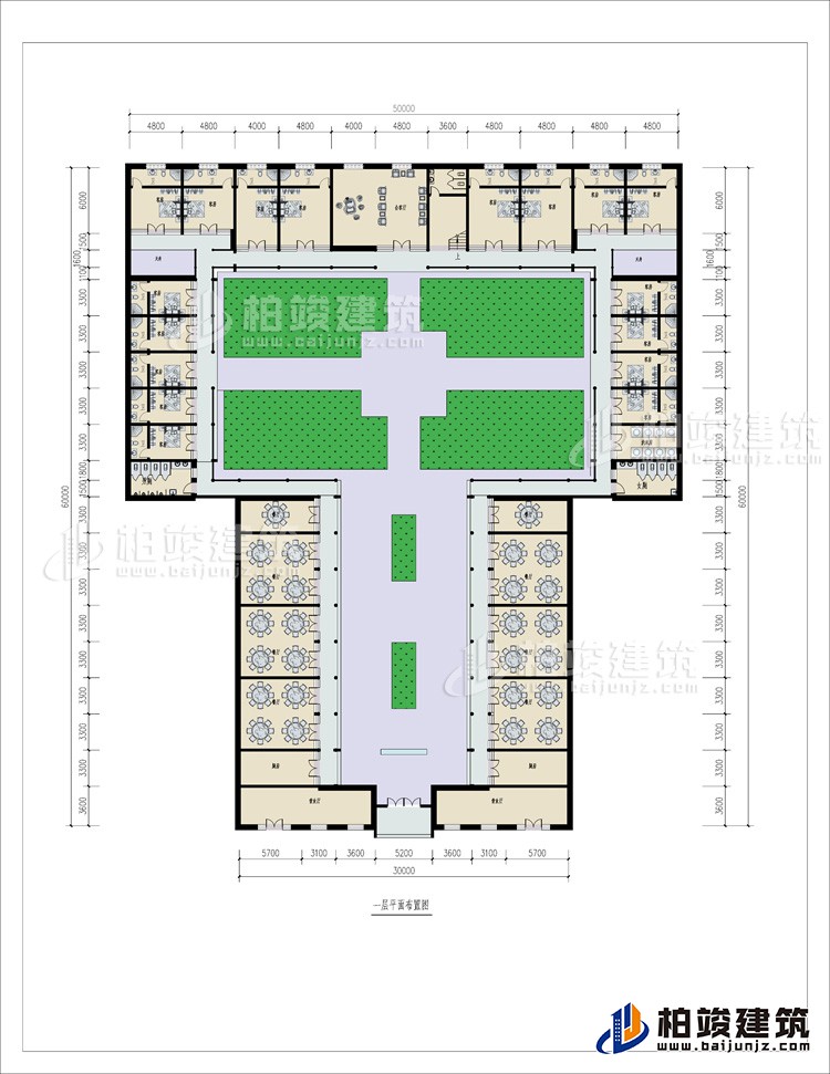 一層：2營(yíng)業(yè)廳、10餐廳、3公衛(wèi)、洗衣房、17臥室、17內(nèi)衛(wèi)、小客廳