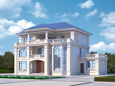 農(nóng)村三層歐式別墅設計圖紙推薦