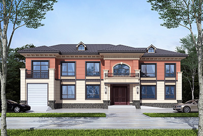 二層樓房設(shè)計圖 新款帶車庫