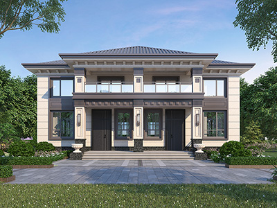 雙拼別墅圖紙設計圖二層