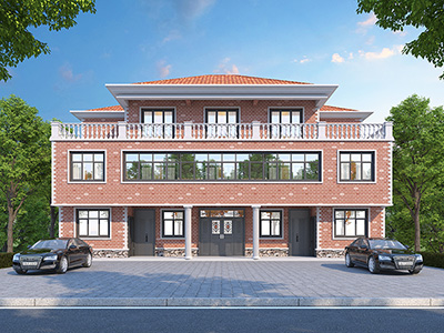 兄弟雙拼別墅圖紙?jiān)O(shè)計圖三層