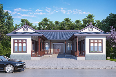 三合院一層設(shè)計圖及效果圖